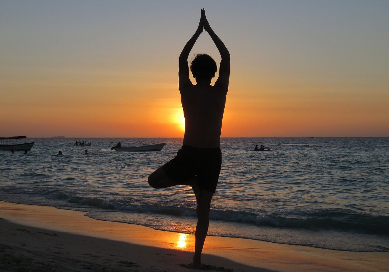 yoga, beach, sunset-1996209.jpg